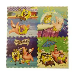 کفپوش پازلی اتاق کودک طرح باب اسفنجی