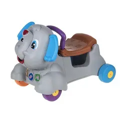 واکر 3 کاره موزیکال طرح فیل طوسی Baby Walker