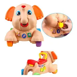 واکر 3 کاره موزیکال طرح فیل طوسی Baby Walker