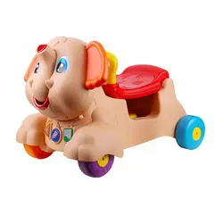 واکر 3 کاره موزیکال طرح فیل کرم Baby Walker