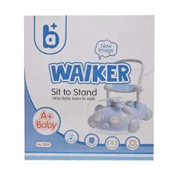 واکر موزیکال طرح پاندا آبی A+Baby Walker
