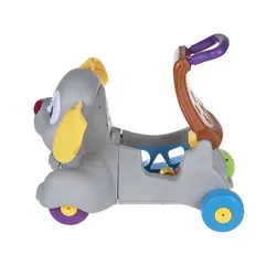 واکر 3 کاره موزیکال طرح سگ طوسی Baby Walker