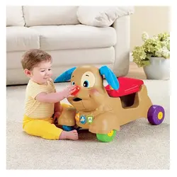 واکر 3 کاره موزیکال طرح سگ طوسی Baby Walker