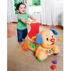 واکر 3 کاره موزیکال طرح سگ کرم Baby Walker