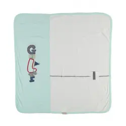 پتو نوزادی پنبه ای طرح گلف سبز bibaby