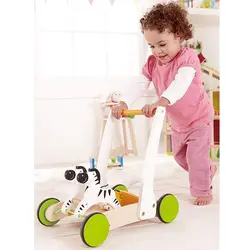 واکر چوبی Hape طرح گورخر