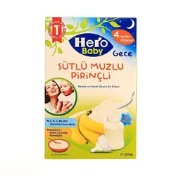 سرلاک فرنی برنج به همراه موز مخصوص شب هروبیبی Hero Baby