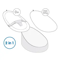 نشیمن راحتی کودک Doomoo مدل Home Grey