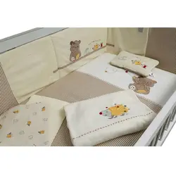 سرویس خواب 7 تکه طرح خرس و قرقره MAMAS&PAPAS کد 1129