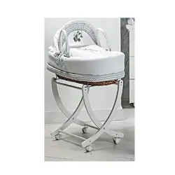 گهواره چوبی چرخ دار picci مدل PICCI BO BO  GRIGIO 22