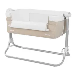 تخت کنار مادر و گهواره برقی بژ کیکابو مدل Kikkaboo Sway Me