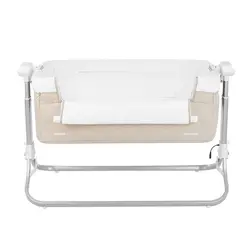 تخت کنار مادر و گهواره برقی بژ کیکابو مدل Kikkaboo Sway Me