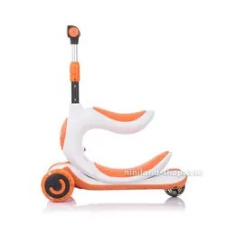 اسکوتر 2 کاره چیپولینو مدل Chipolino 2 in 1 SPACE X Orange
