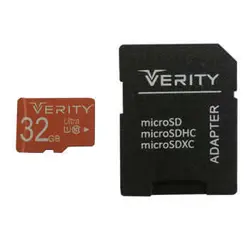 کارت حافظه microSDHC وریتی مدل Ultra کلاس 10 استاندارد UHS-I U1 سرعت 95MBps ظرفیت 32 گیگابایت به همراه آداپتور SD - نورسیستم