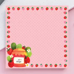 برگه یادداشت طوطی دیزاین طرح توت فرنگی | طوطی دیزاین