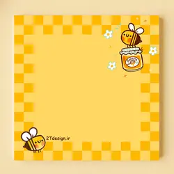 برگه یادداشت طوطی دیزاین طرح زنبور | طوطی دیزاین