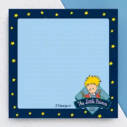 برگه یادداشت طوطی دیزاین طرح شازده کوچولو | طوطی دیزاین