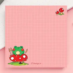 برگه یادداشت طوطی دیزاین طرح مزرعه و قورباغه | طوطی دیزاین