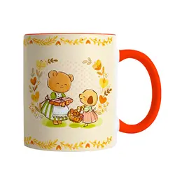 ماگ طوطی دیزاین طرح خرس شیرینی پز | طوطی دیزاین