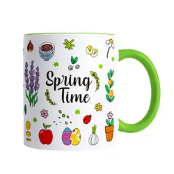 ماگ طوطی دیزاین طرح بهار | طوطی دیزاین