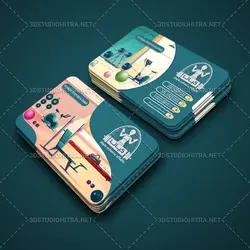 کارت ویزیت لایه باز باشگاه بدنسازی بانوان