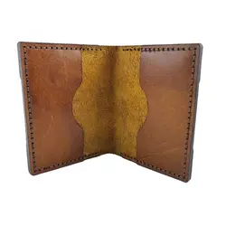 کیف کارتی مدل پروانه ای چرم بلوط