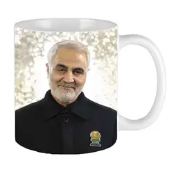 ماگ طرح شهید حاج قاسم سلیمانی