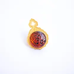 بج سینه نگین دار طرح «یا فاطمه الزهرا»
