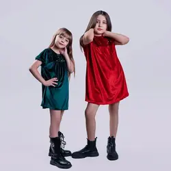 پیراهن دخترانه حنا | تولیدی پوشاک آنجل