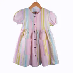 پیراهن دخترانه هلیا | تولیدی پوشاک آنجل