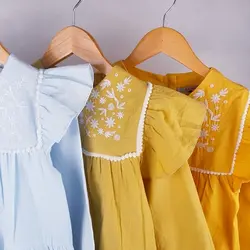 پیراهن دخترانه ساناز | تولیدی پوشاک آنجل