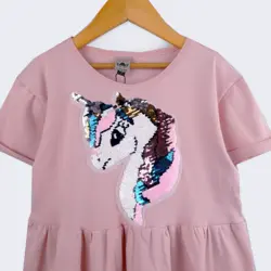 پیراهن دخترانه ترلان | پوشاک بچه گانه آنجل