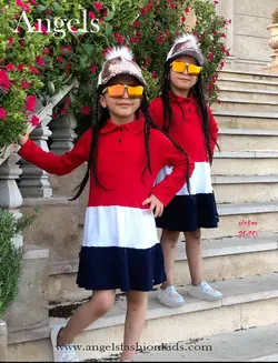 پیراهن دخترانه الوان2 | تولیدی پوشاک آنجل