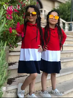 پیراهن دخترانه الوان2 | تولیدی پوشاک آنجل