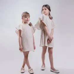 پیراهن دخترانه الیکا | تولیدی پوشاک آنجل