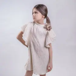 پیراهن دخترانه الیکا | تولیدی پوشاک آنجل