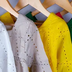 پیراهن دخترانه رنگین کمان | تولیدی پوشاک آنجل