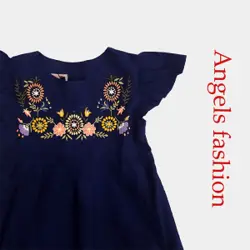 پیراهن دخترانه ترنج3 | تولیدی پوشاک آنجل