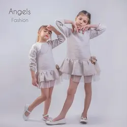 پیراهن دخترانه سوگل | تولیدی پوشاک آنجل