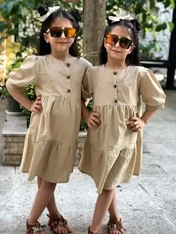 پیراهن دخترانه سنا | تولیدی پوشاک آنجل