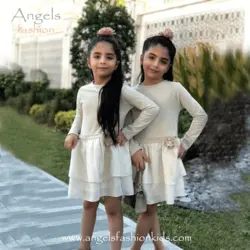 پیراهن دخترانه مجلسی یاس | تولیدی پوشاک آنجل