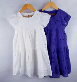 پیراهن دخترانه آرزو | تولیدی پوشاک آنجل