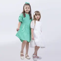 پیراهن دخترانه گلنوش | تولیدی پوشاک آنجل