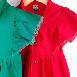 پیراهن دخترانه سارا | تولیدی پوشاک آنجل