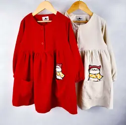 پیراهن دخترانه آیسان | تولیدی پوشاک آنجل