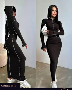 پیراهن بلند کلاهدار
