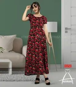 پیراهن ساحلی گل ریز