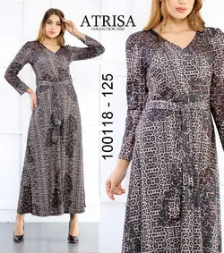 پیراهن بلند یقه چپ و راستی