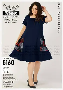 پیراهن یقه گرد آستین کوتاه دامن کلوش