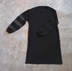 پیراهن یقه گرد آستین توری